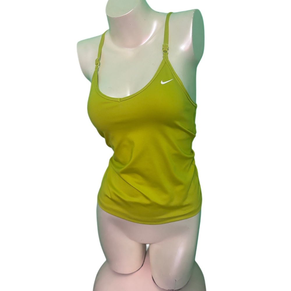 Nike chartreuse Spaghetti Strap Athletic Tank - Picture 2 of 4